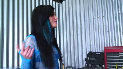 Slutty brunette girl fucked by big huge cock