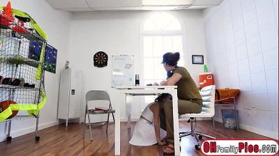 Petite Coco Lovelock sucks big cock and coach banged horny teen Maria Kazi